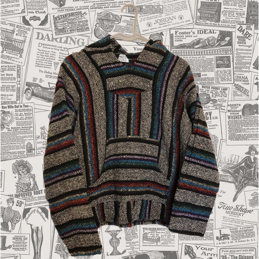 Frank’s Textile Woven Unisex Hoodie, Frank’s, Multicolor, Adult Size Medium